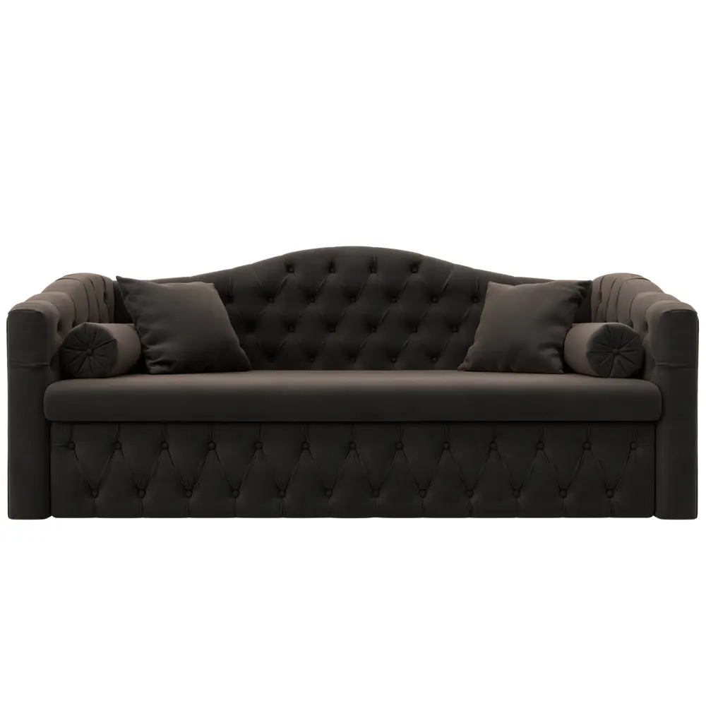 Фото 2 Диван Лига диванов Мечта 208x101x88 см велюр цвет коричневый Фото 2 Диван Лига диванов Мечта 208x101x88 см велюр цвет коричневый