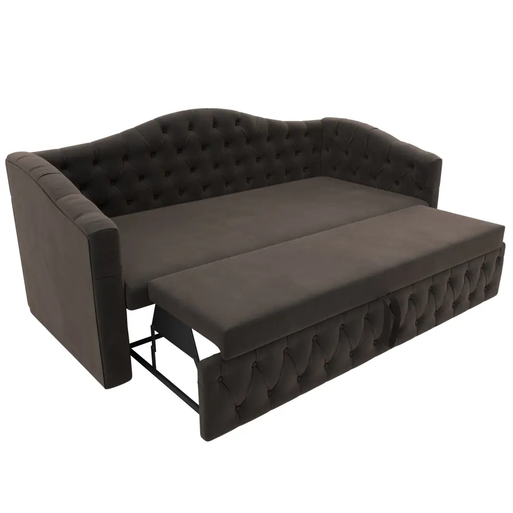 Фото 7 Диван Лига диванов Мечта 208x101x88 см велюр цвет коричневый Фото 7 Диван Лига диванов Мечта 208x101x88 см велюр цвет коричневый