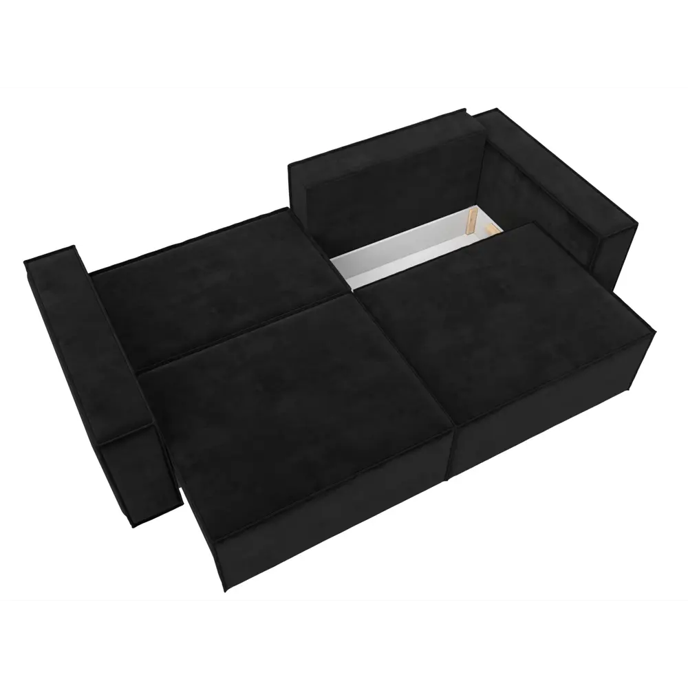 Фото 9 Диван Лига Диванов Куба 116216 245x92x116 см велюр цвет черный Фото 9 Диван Лига Диванов Куба 116216 245x92x116 см велюр цвет черный