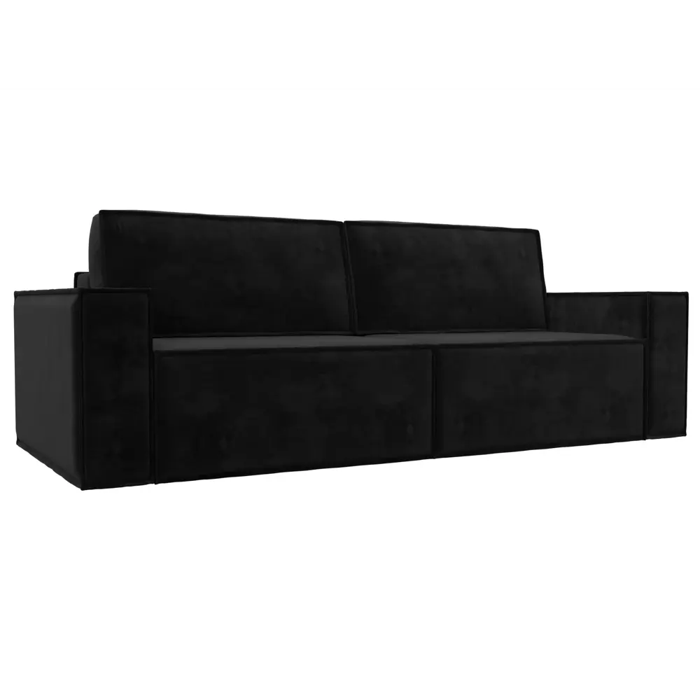 Фото Диван Лига Диванов Куба 116216 245x92x116 см велюр цвет черный Фото Диван Лига Диванов Куба 116216 245x92x116 см велюр цвет черный