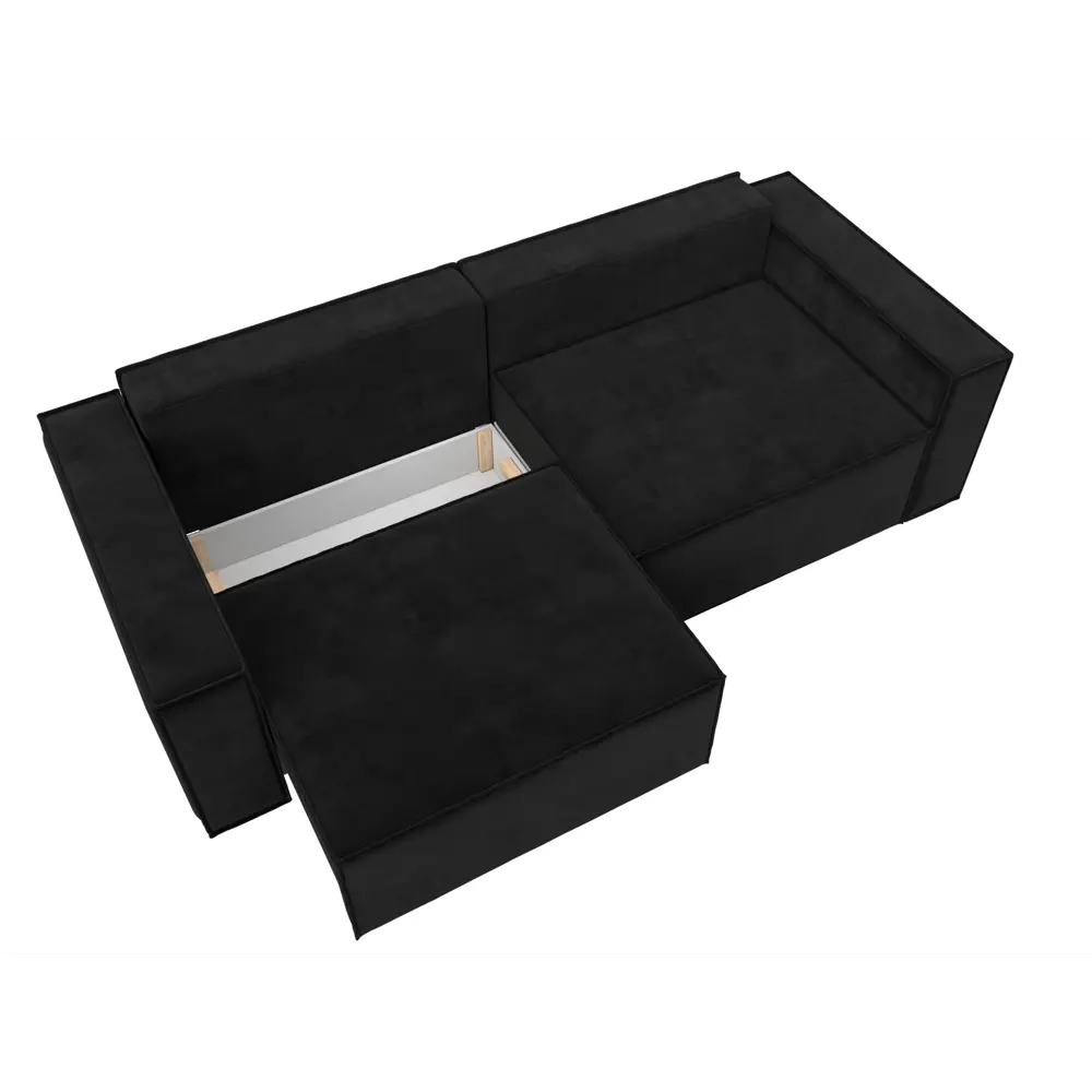 Фото 7 Диван Лига Диванов Куба 116216 245x92x116 см велюр цвет черный Фото 7 Диван Лига Диванов Куба 116216 245x92x116 см велюр цвет черный