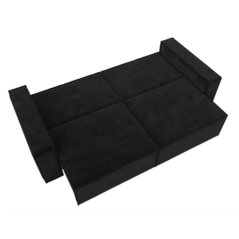 Фото 10 Диван Лига Диванов Куба 116216 245x92x116 см велюр цвет черный Фото 10 Диван Лига Диванов Куба 116216 245x92x116 см велюр цвет черный