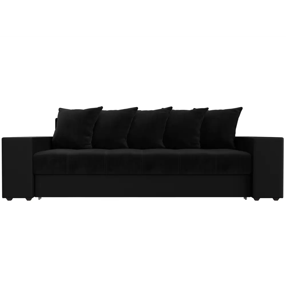 Фото 3 Диван Лига Диванов Дубай 110575 243x80x106 см велюр цвет черный Фото 3 Диван Лига Диванов Дубай 110575 243x80x106 см велюр цвет черный