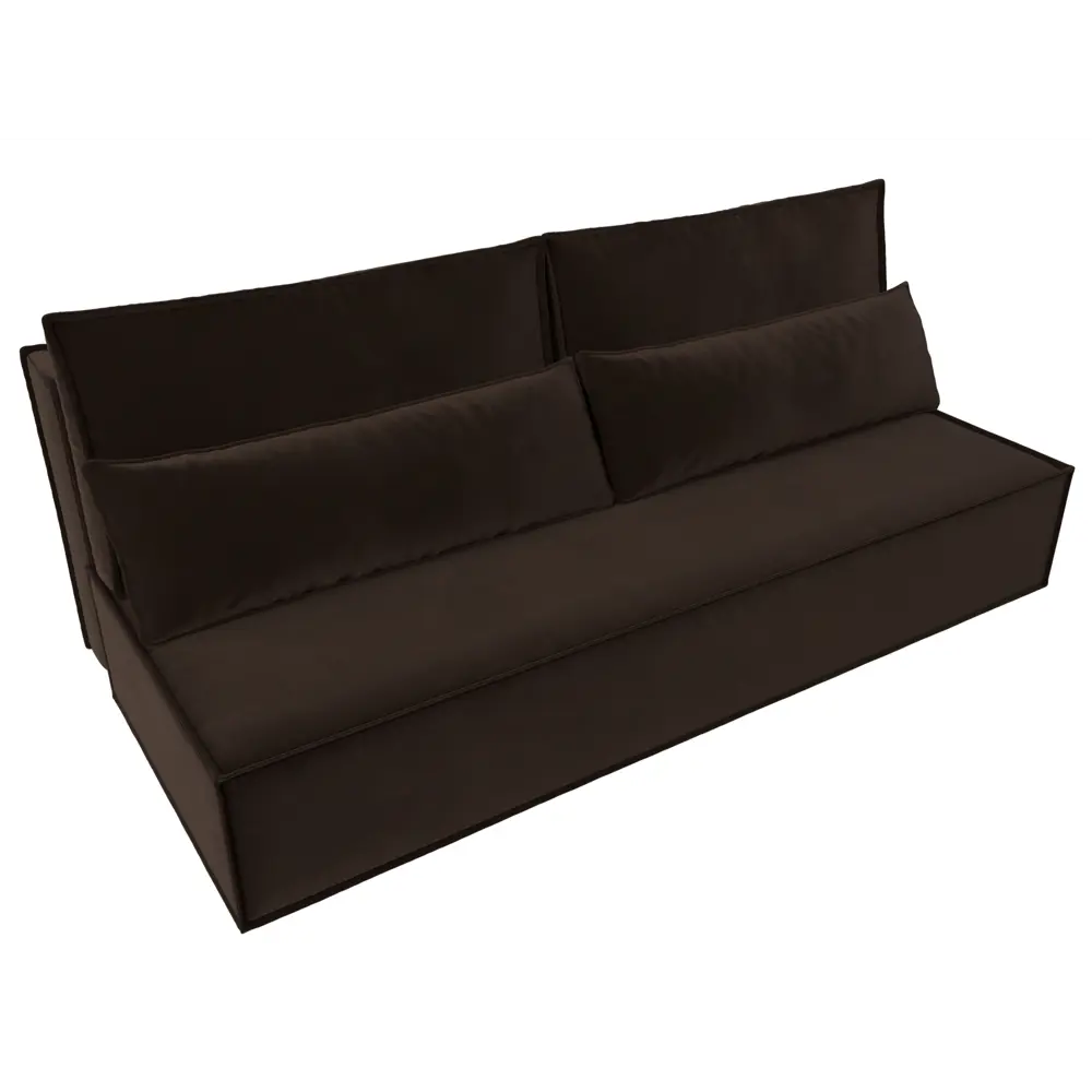 Фото 2 Диван Лига Диванов Фабио лайт 201x90x89 см микровельвет цвет коричневый