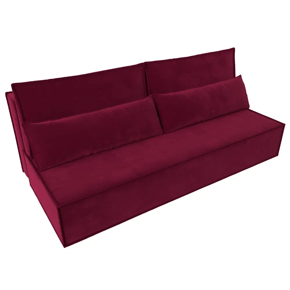 Фото 2 Диван Лига Диванов Фабио лайт 201x90x89 см микровельвет цвет бордовый Фото 2 Диван Лига Диванов Фабио лайт 201x90x89 см микровельвет цвет бордовый