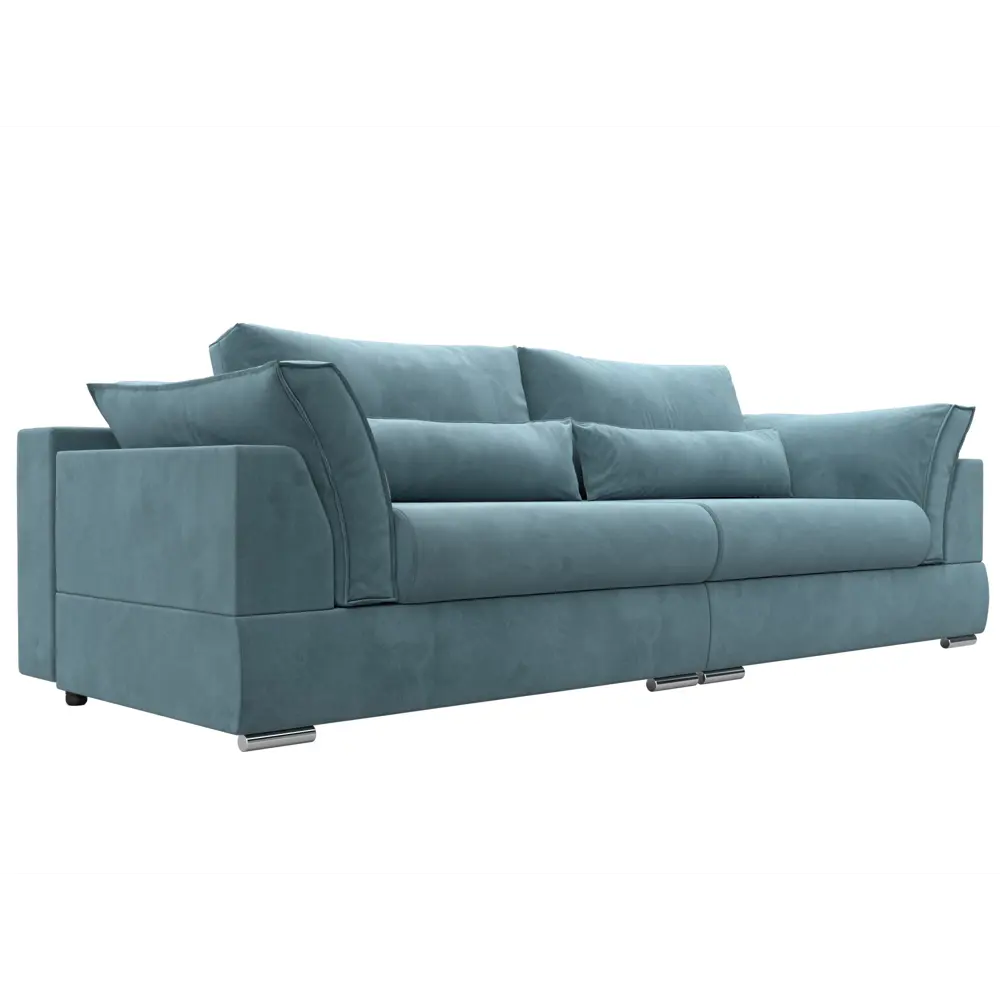 Фото Диван Лига Диванов Пекин 115061 272x90x115 см текстиль цвет бирюзовый Фото Диван Лига Диванов Пекин 115061 272x90x115 см текстиль цвет бирюзовый