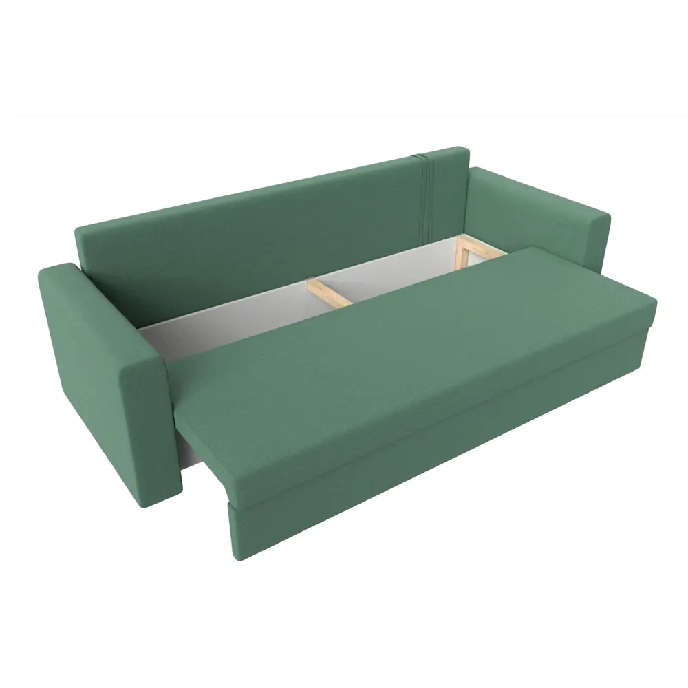 Фото 7 Диван Лига Диванов Атланта Лайт 121176 223x85x79 см рогожка цвет амур зеленый