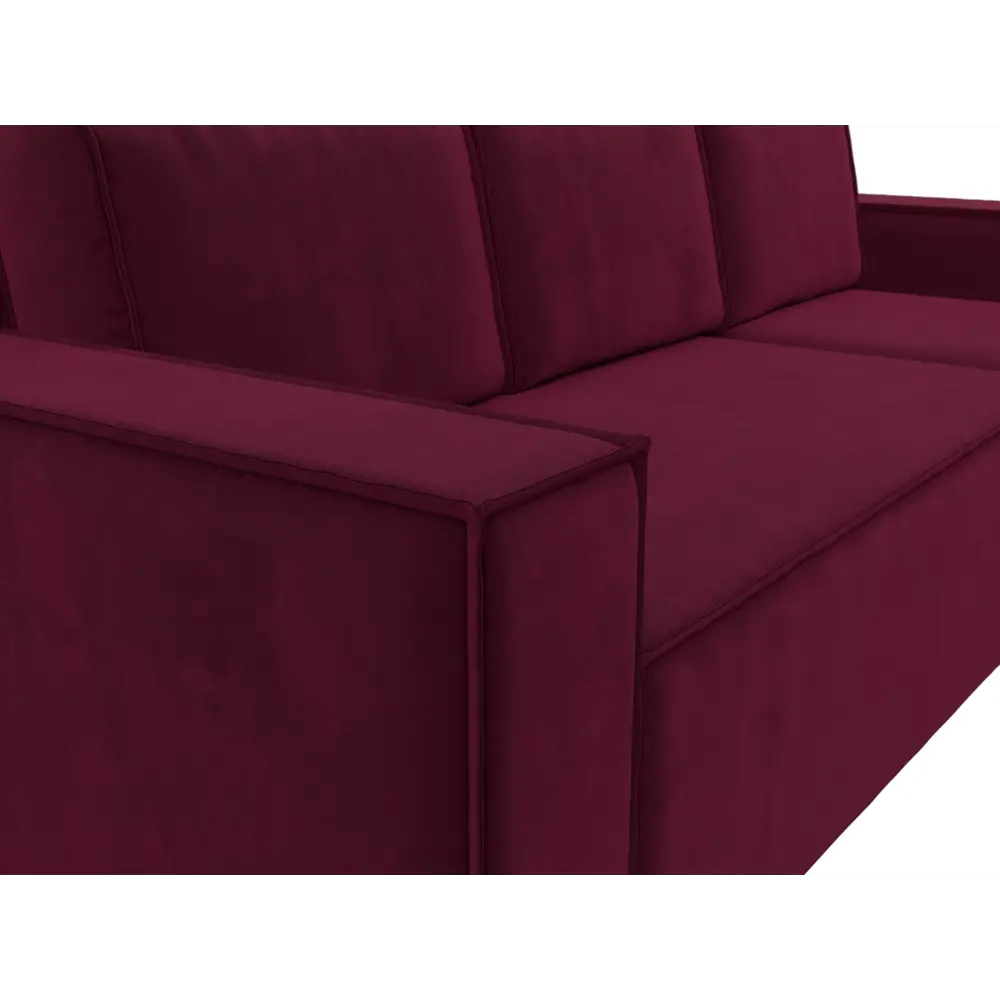 Фото 4 Диван Лига Диванов Куба 238x75x160 см микровельвет цвет бордовый Фото 4 Диван Лига Диванов Куба 238x75x160 см микровельвет цвет бордовый