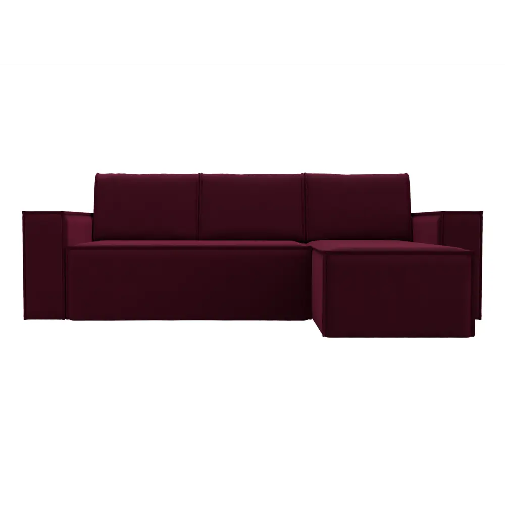 Фото 2 Диван Лига Диванов Куба 238x75x160 см микровельвет цвет бордовый Фото 2 Диван Лига Диванов Куба 238x75x160 см микровельвет цвет бордовый