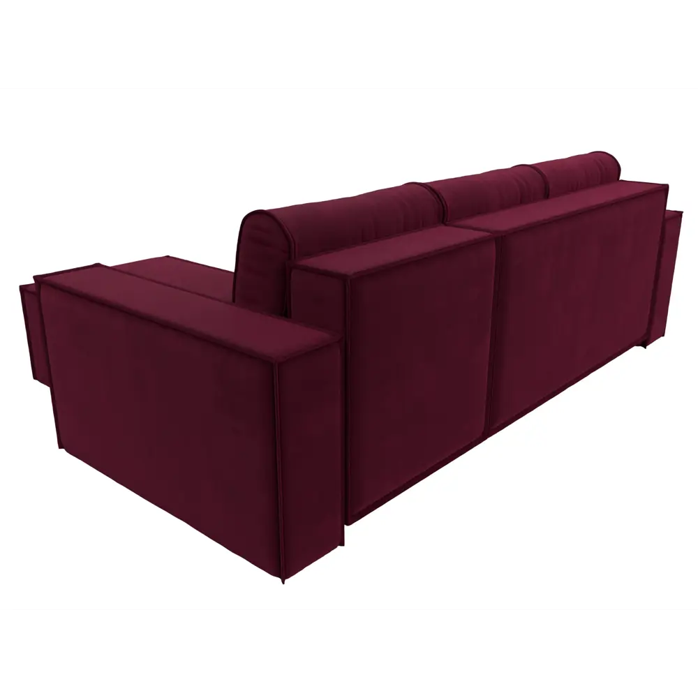 Фото 5 Диван Лига Диванов Куба 238x75x160 см микровельвет цвет бордовый Фото 5 Диван Лига Диванов Куба 238x75x160 см микровельвет цвет бордовый