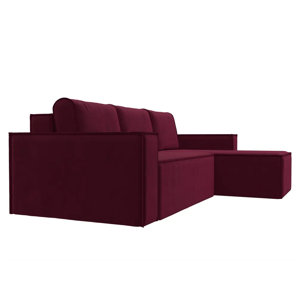 Фото 3 Диван Лига Диванов Куба 238x75x160 см микровельвет цвет бордовый Фото 3 Диван Лига Диванов Куба 238x75x160 см микровельвет цвет бордовый