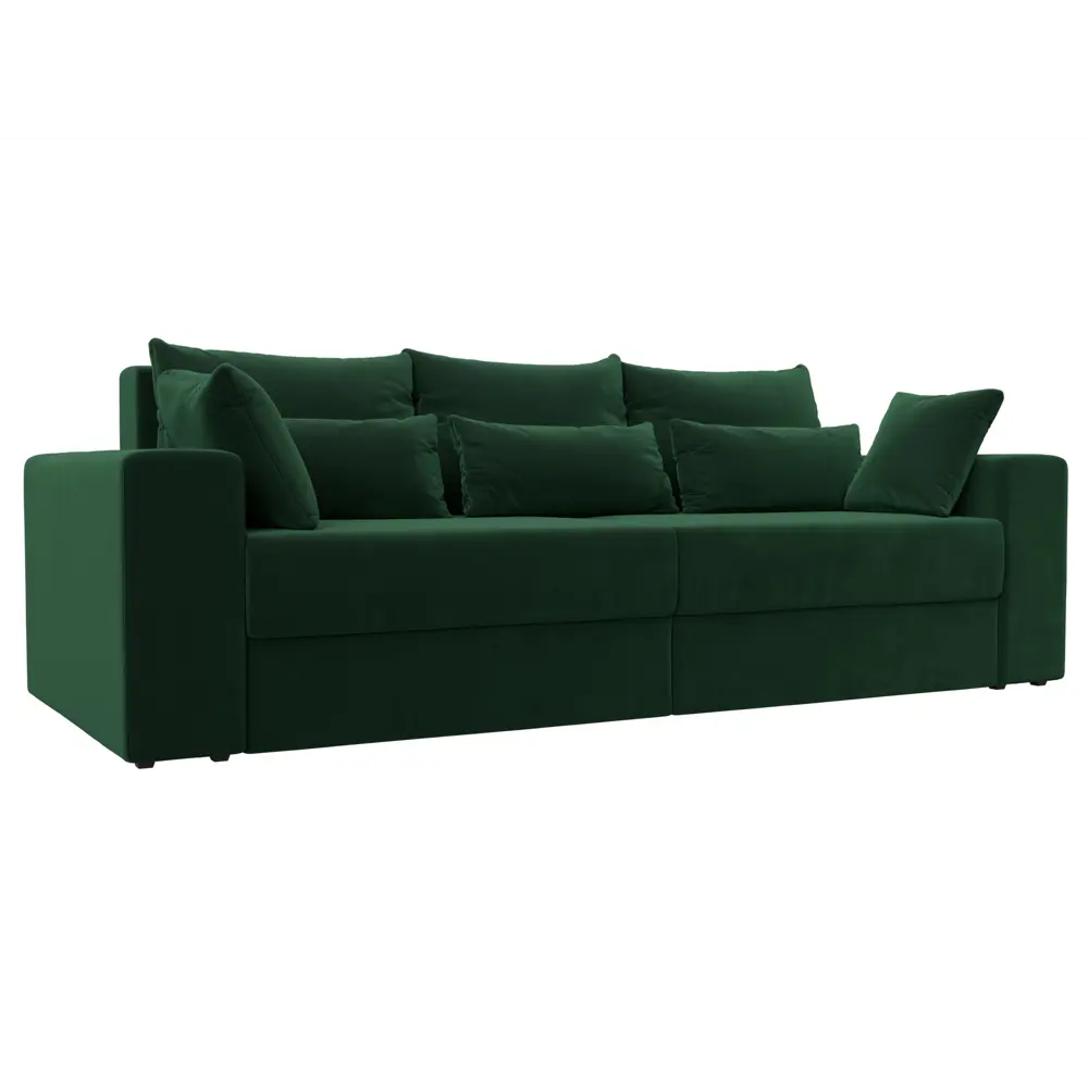 Фото Диван Лига Диванов Майами 114688 250x90x105 см велюр цвет зеленый Фото Диван Лига Диванов Майами 114688 250x90x105 см велюр цвет зеленый