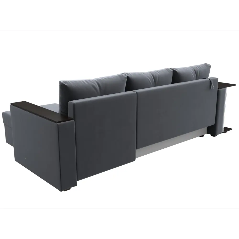 Фото 5 Диван раскладной Лига диванов 112497_спб 241x85x140 см велюр цвет серый Фото 5 Диван раскладной Лига диванов 112497_спб 241x85x140 см велюр цвет серый