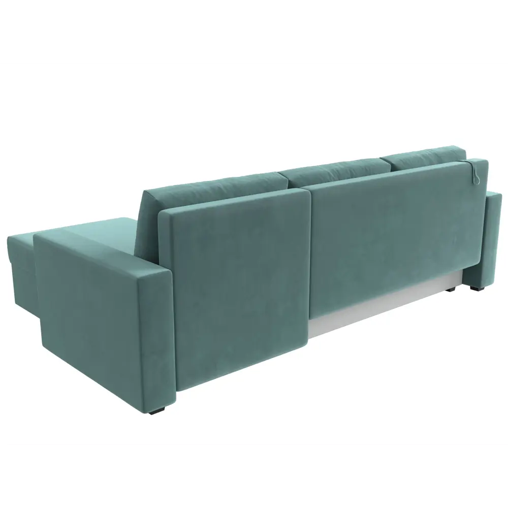 Фото 5 Диван раскладной Лига диванов 117149_спб 227x90x141 см велюр цвет бирюзовый Фото 5 Диван раскладной Лига диванов 117149_спб 227x90x141 см велюр цвет бирюзовый