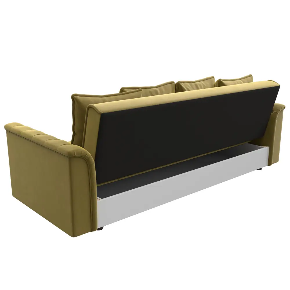 Фото 5 Диван Лига Диванов Сиеста 225x84x83 см микровельвет цвет желтый