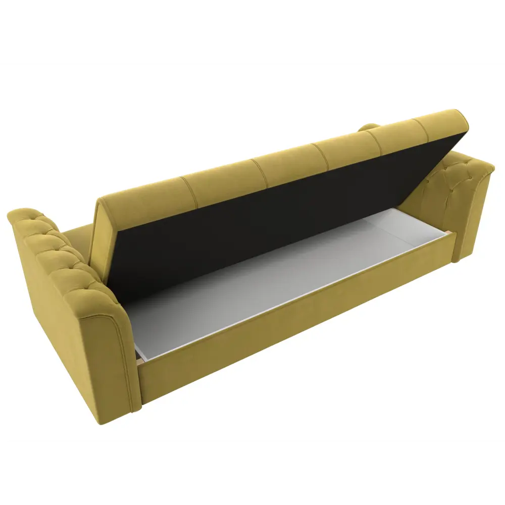 Фото 7 Диван Лига Диванов Сиеста 225x84x83 см микровельвет цвет желтый