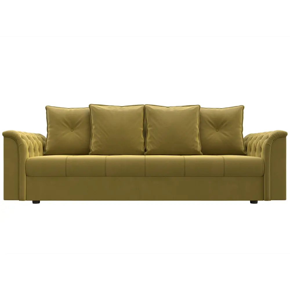 Фото 2 Диван Лига Диванов Сиеста 225x84x83 см микровельвет цвет желтый