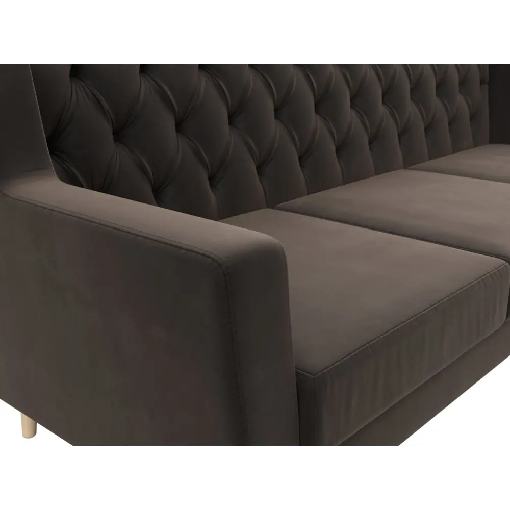 Фото 4 Диван кухонный Лига диванов Брайтон 108968_спб 198 x 85 x 77 см цвет коричневый