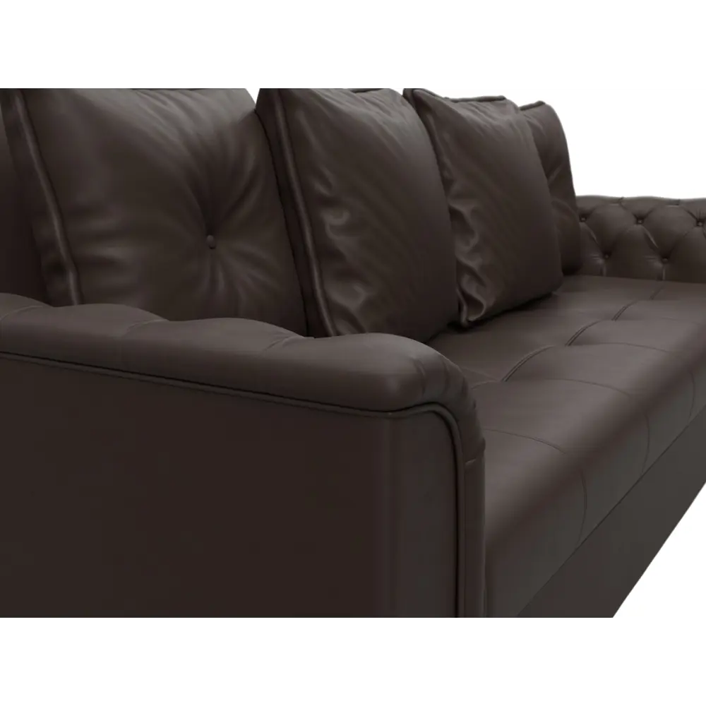 Фото 3 Диван Лига Диванов Сиеста 225x84x83 см искусственная кожа цвет коричневый Фото 3 Диван Лига Диванов Сиеста 225x84x83 см искусственная кожа цвет коричневый