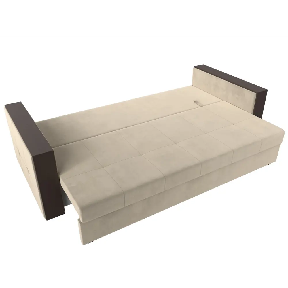 Фото 8 Диван Лига Диванов Валенсия 225x79x85 см микровельвет цвет бежевый/коричневый Фото 8 Диван Лига Диванов Валенсия 225x79x85 см микровельвет цвет бежевый/коричневый