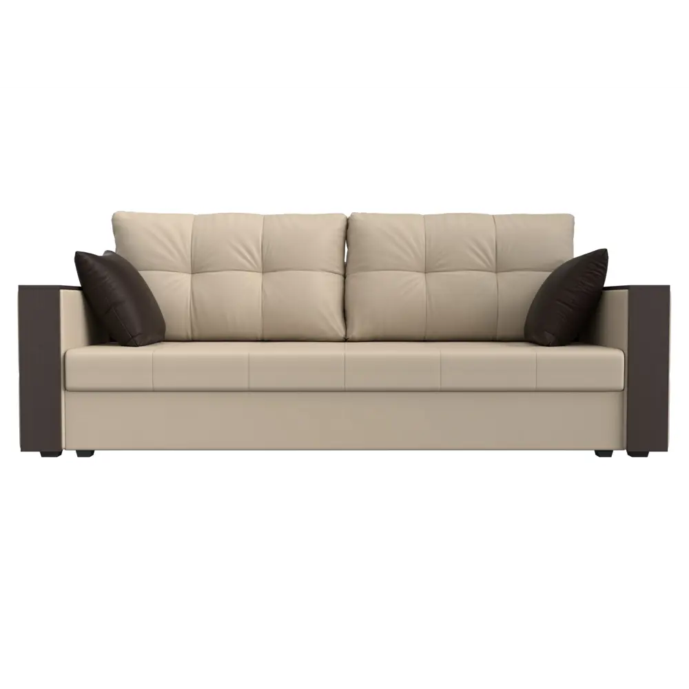 Фото 2 Диван Лига Диванов Валенсия 225x79x85 см искусственная кожа цвет бежевый Фото 2 Диван Лига Диванов Валенсия 225x79x85 см искусственная кожа цвет бежевый