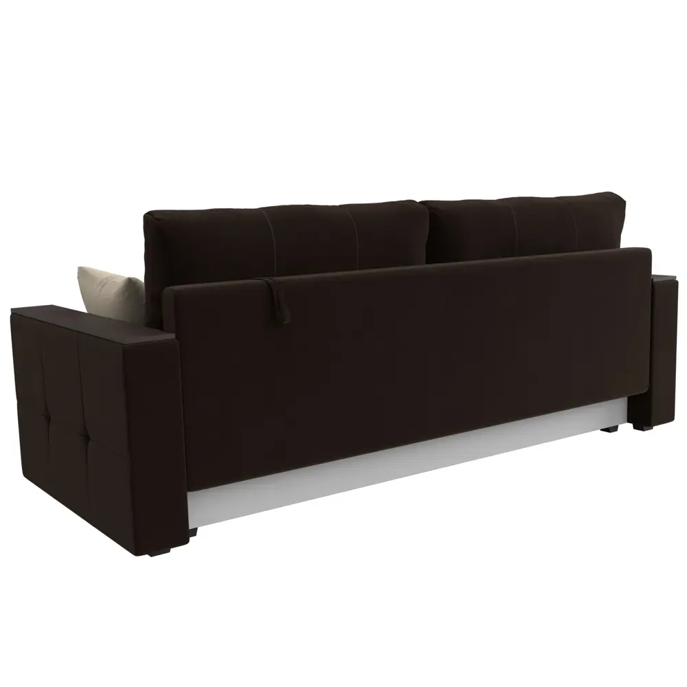 Фото 5 Диван Лига Диванов Валенсия 225x79x85 см микровельвет цвет коричневый/бежевый Фото 5 Диван Лига Диванов Валенсия 225x79x85 см микровельвет цвет коричневый/бежевый