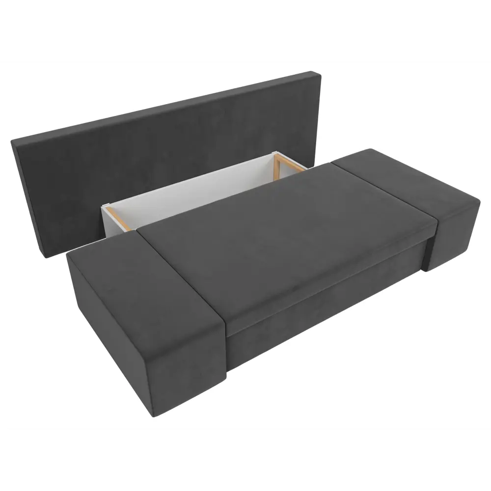 Фото 8 Диван Лига Диванов Сан марко 114013 200x76x90 см велюр цвет серый Фото 8 Диван Лига Диванов Сан марко 114013 200x76x90 см велюр цвет серый