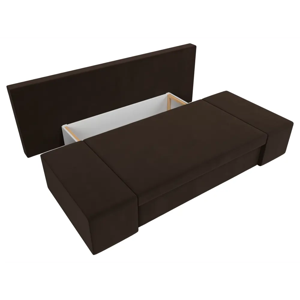 Фото 7 Диван Лига Диванов Сан марко 114020 200x76x90 см микровельвет цвет коричневый