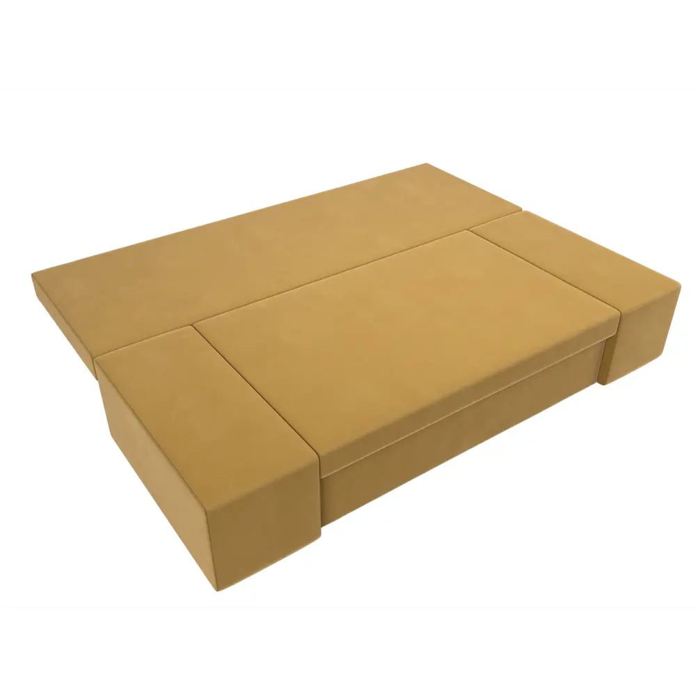 Фото 8 Диван Лига Диванов Сан марко 114017 200x76x90 см микровельвет цвет желтый