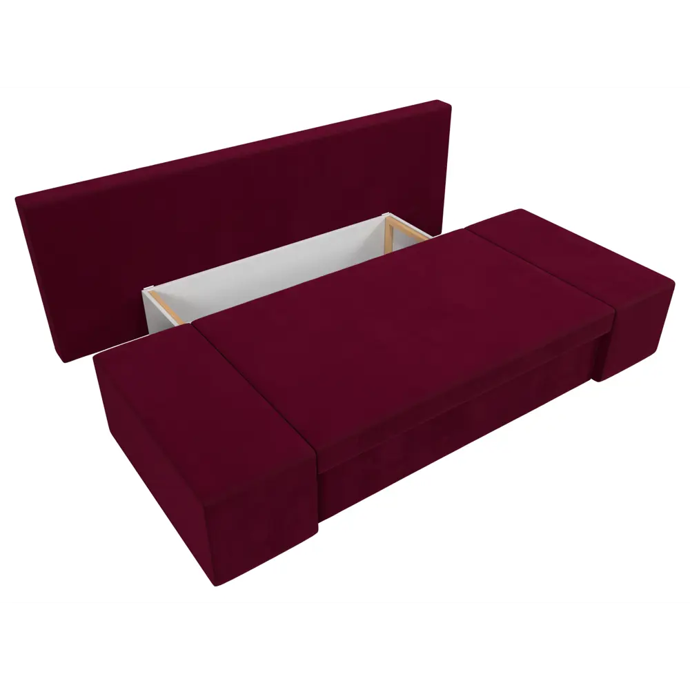 Фото 8 Диван Лига Диванов Сан марко 114033 200x76x90 см микровельвет цвет бордовый Фото 8 Диван Лига Диванов Сан марко 114033 200x76x90 см микровельвет цвет бордовый