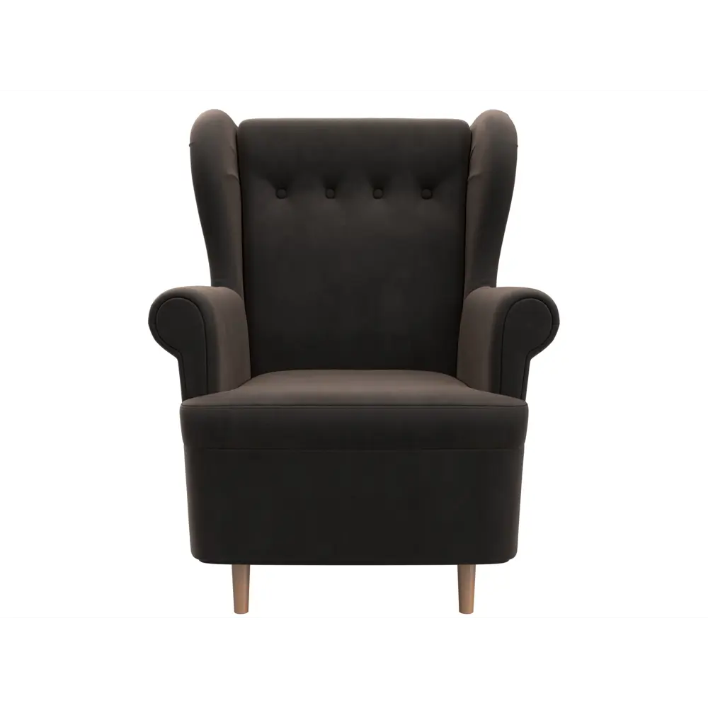 Фото 2 Кресло Лига Диванов Торин 100924 78x104x74 см рогожка цвет коричневый Фото 2 Кресло Лига Диванов Торин 100924 78x104x74 см рогожка цвет коричневый