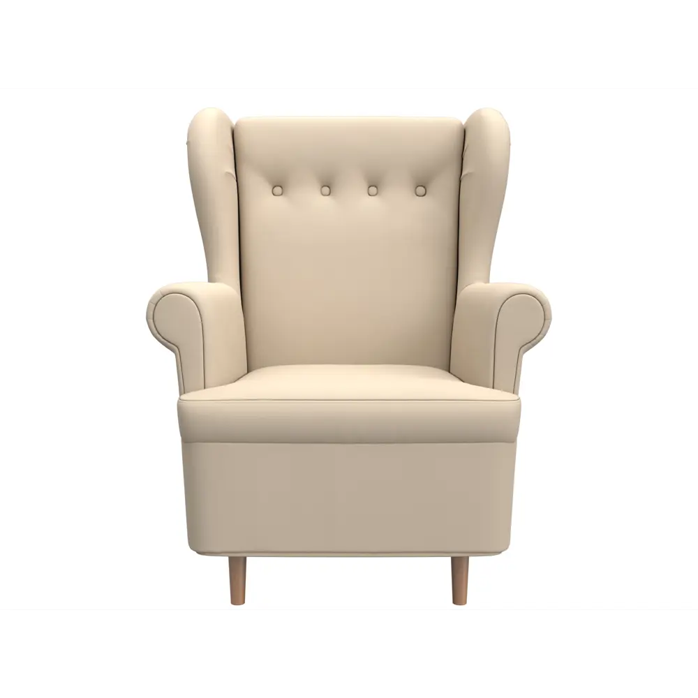 Фото 2 Кресло Лига Диванов Торин 100944 78x104x74 см искусственная кожа цвет бежевый