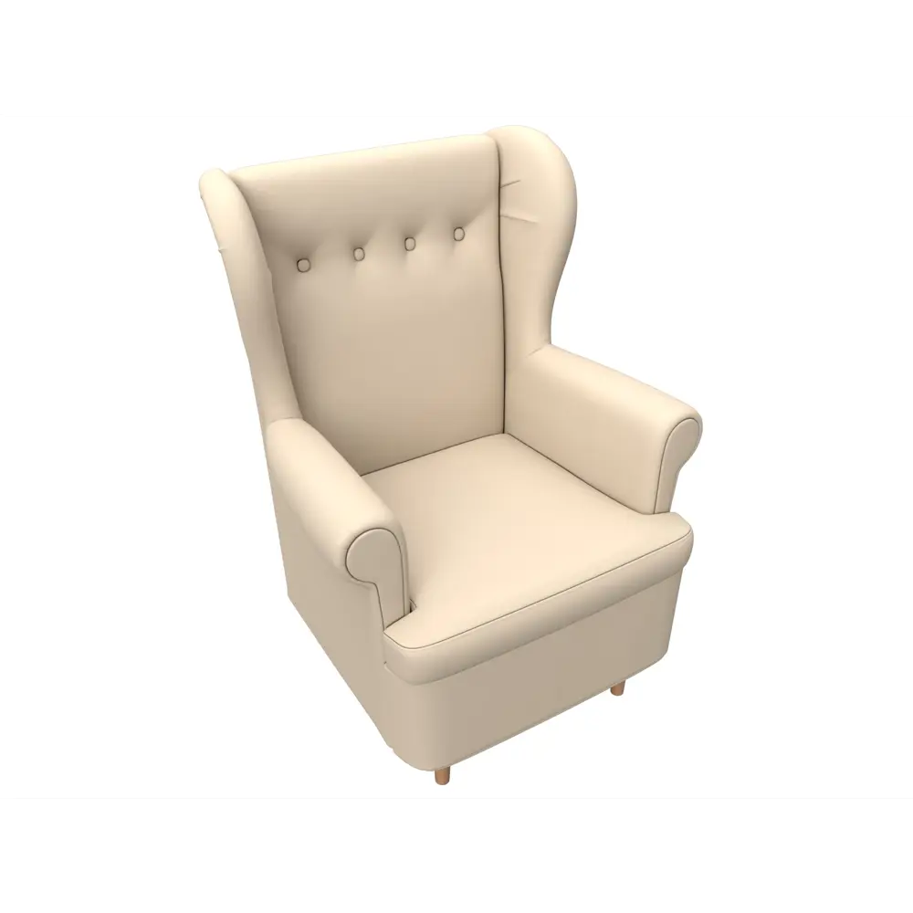 Фото 6 Кресло Лига Диванов Торин 100944 78x104x74 см искусственная кожа цвет бежевый