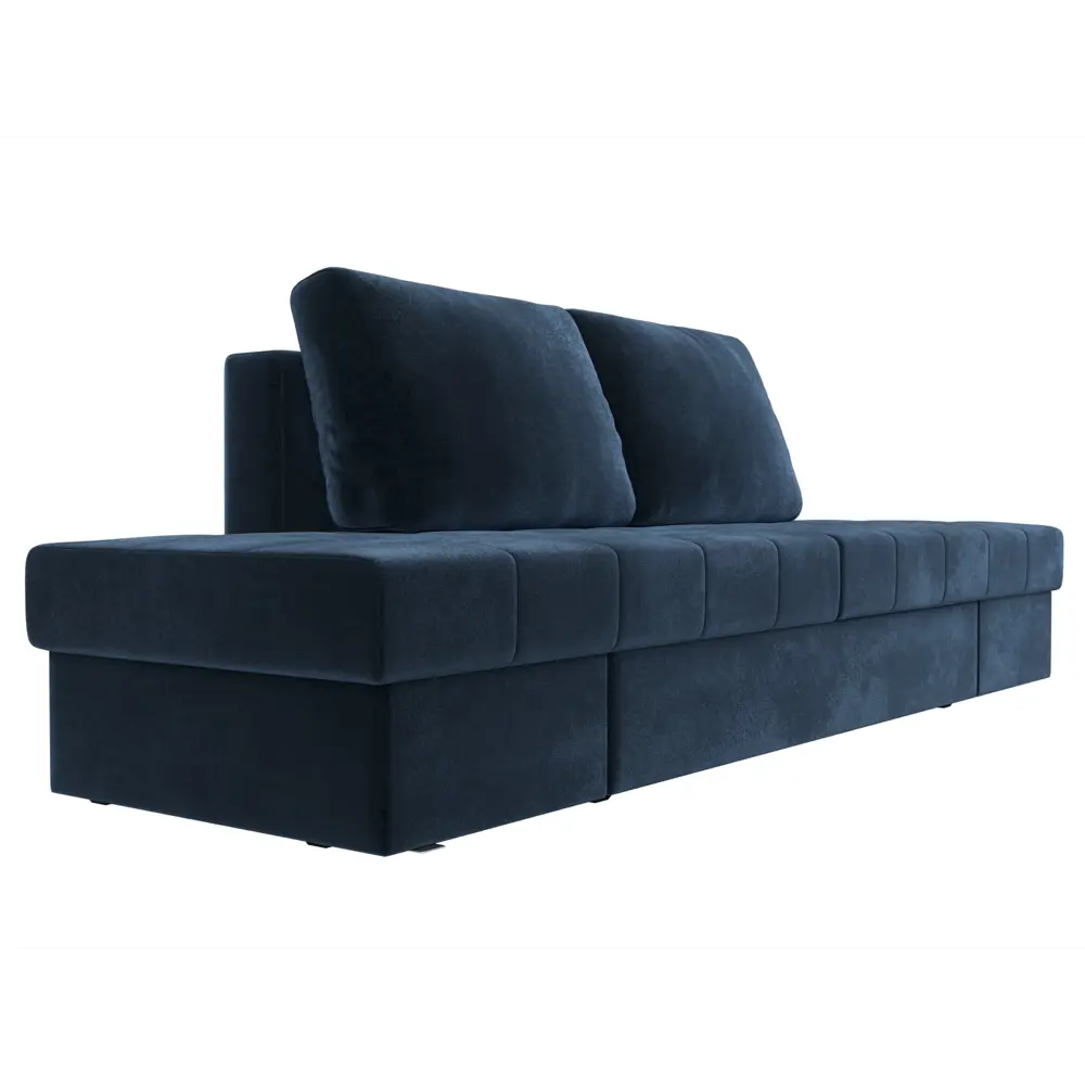 Фото 4 Диван раскладной Лига диванов 242x84x92 см велюр цвет tower 13 синий