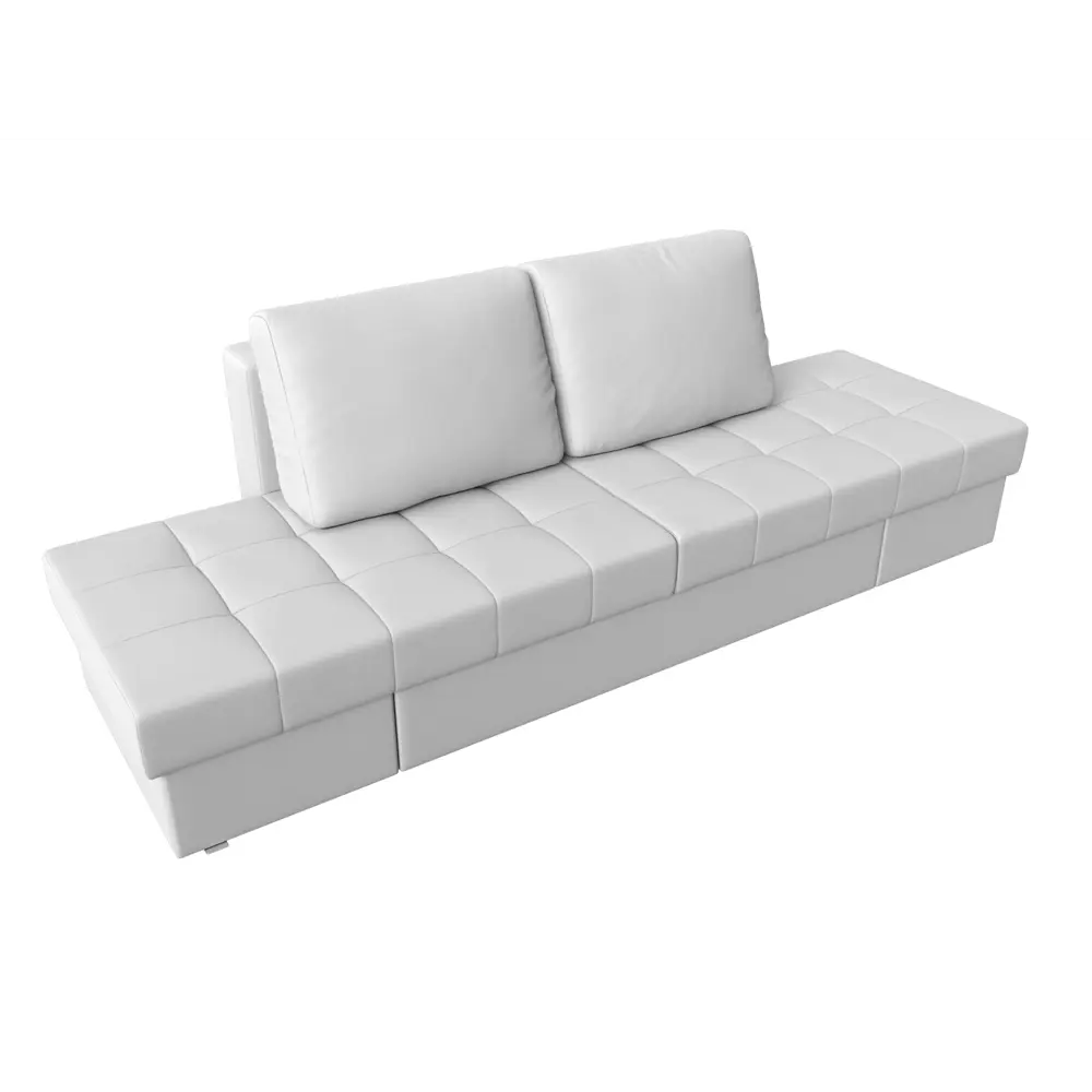 Фото 6 Диван раскладной Лига диванов 242x84x92 см эко-кожа цвет белый Фото 6 Диван раскладной Лига диванов 242x84x92 см эко-кожа цвет белый