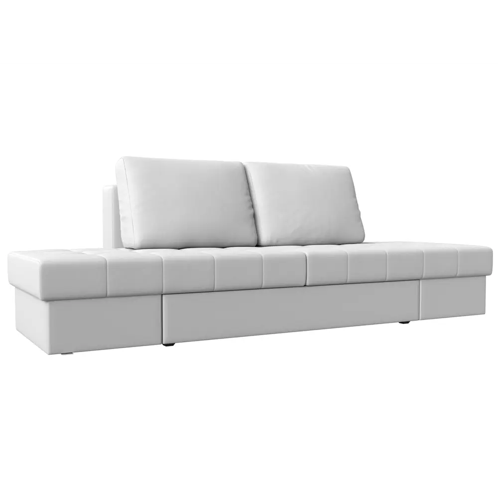 Фото Диван раскладной Лига диванов 242x84x92 см эко-кожа цвет белый Фото Диван раскладной Лига диванов 242x84x92 см эко-кожа цвет белый