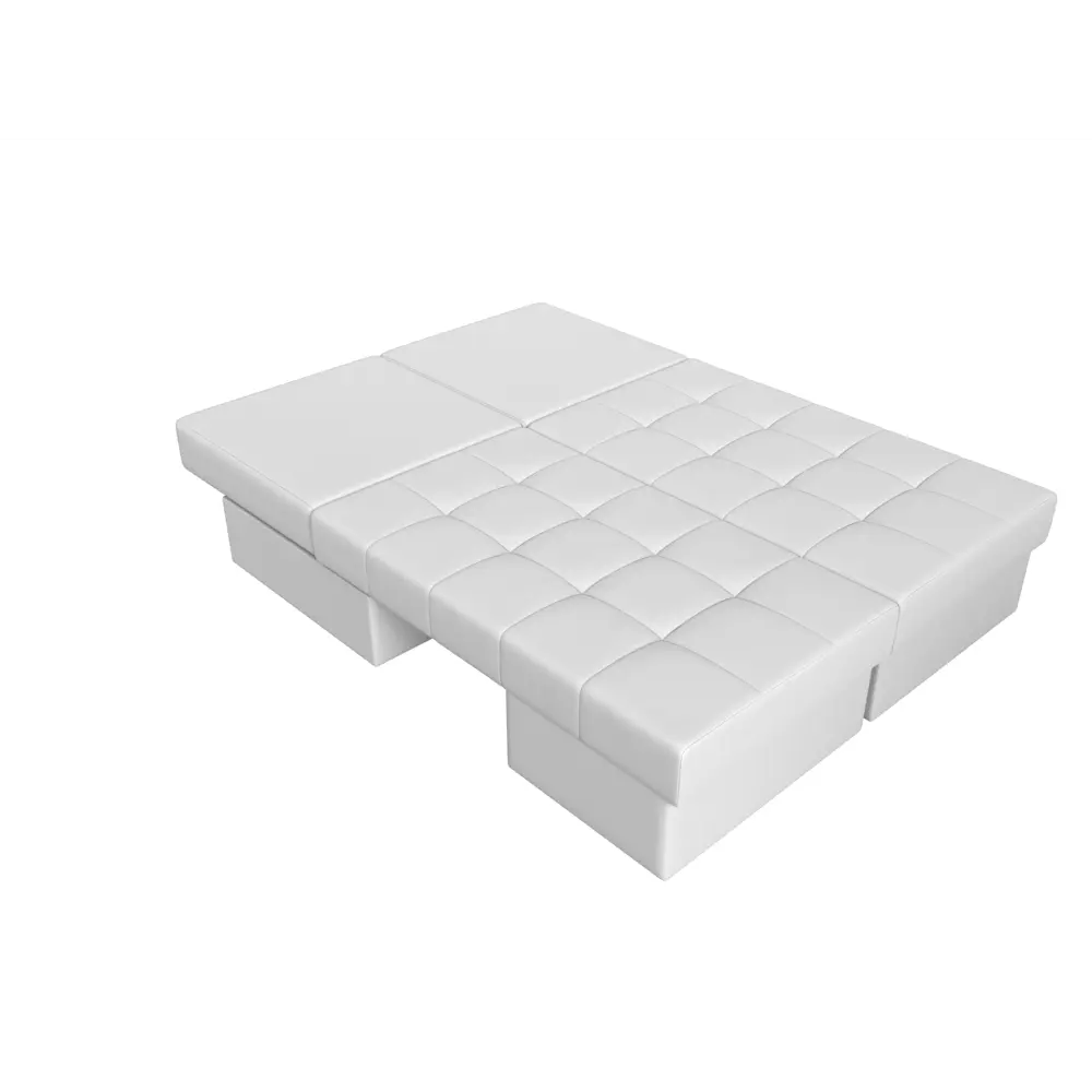 Фото 10 Диван раскладной Лига диванов 242x84x92 см эко-кожа цвет белый Фото 10 Диван раскладной Лига диванов 242x84x92 см эко-кожа цвет белый