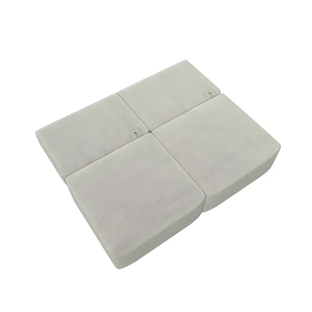 Фото 9 Диван раскладной Лига диванов 129455 200x84x118 см велюр цвет tower 01 молочный