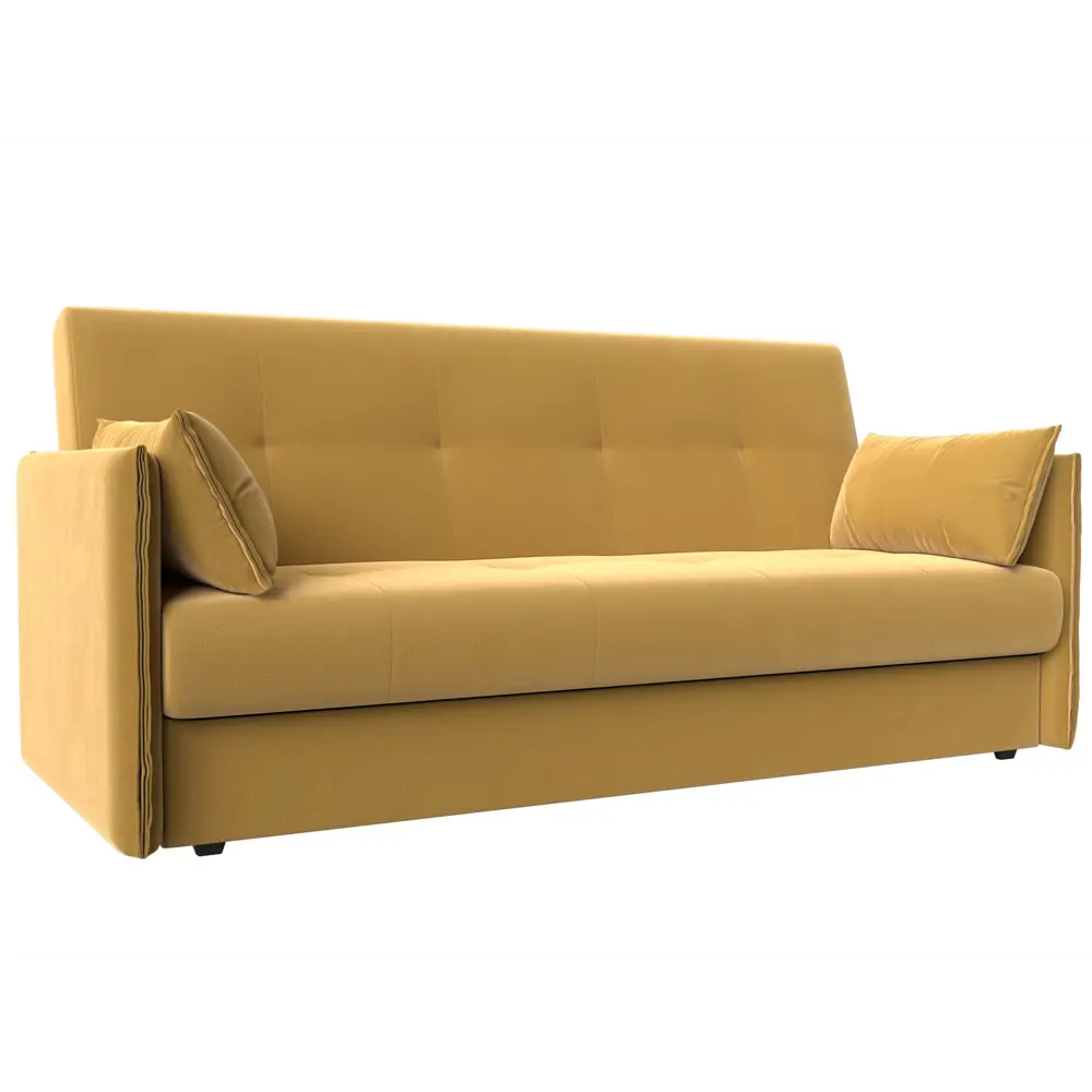 Фото Диван Лига Диванов Лига-018 117856 192x90x83 см вельвет цвет желтый Фото Диван Лига Диванов Лига-018 117856 192x90x83 см вельвет цвет желтый