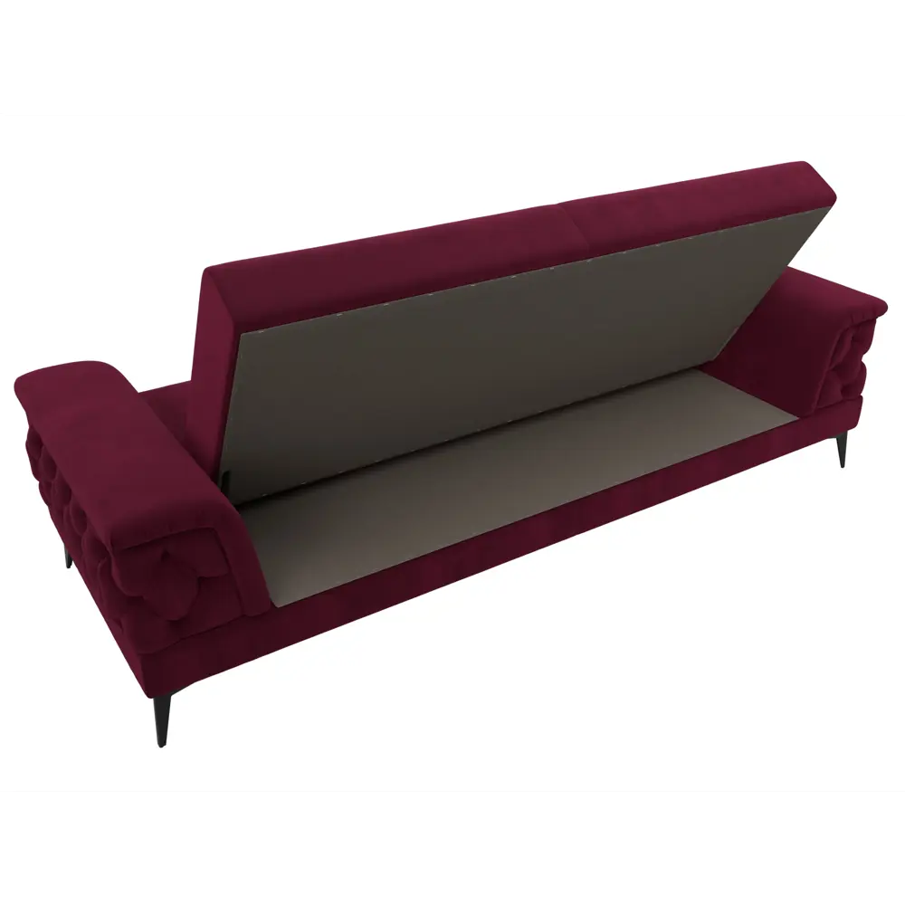 Фото 7 Диван раскладной Лига диванов 260x96x97 см вельвет цвет бордовый Фото 7 Диван раскладной Лига диванов 260x96x97 см вельвет цвет бордовый