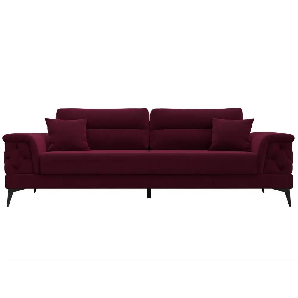 Фото 2 Диван раскладной Лига диванов 260x96x97 см вельвет цвет бордовый Фото 2 Диван раскладной Лига диванов 260x96x97 см вельвет цвет бордовый