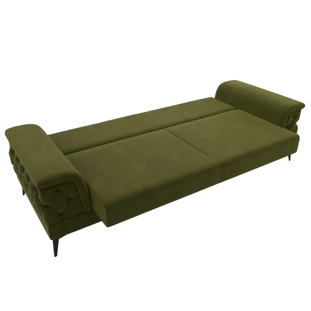 Фото 8 Диван раскладной Лига диванов 260x96x97 см вельвет цвет зеленый Фото 8 Диван раскладной Лига диванов 260x96x97 см вельвет цвет зеленый