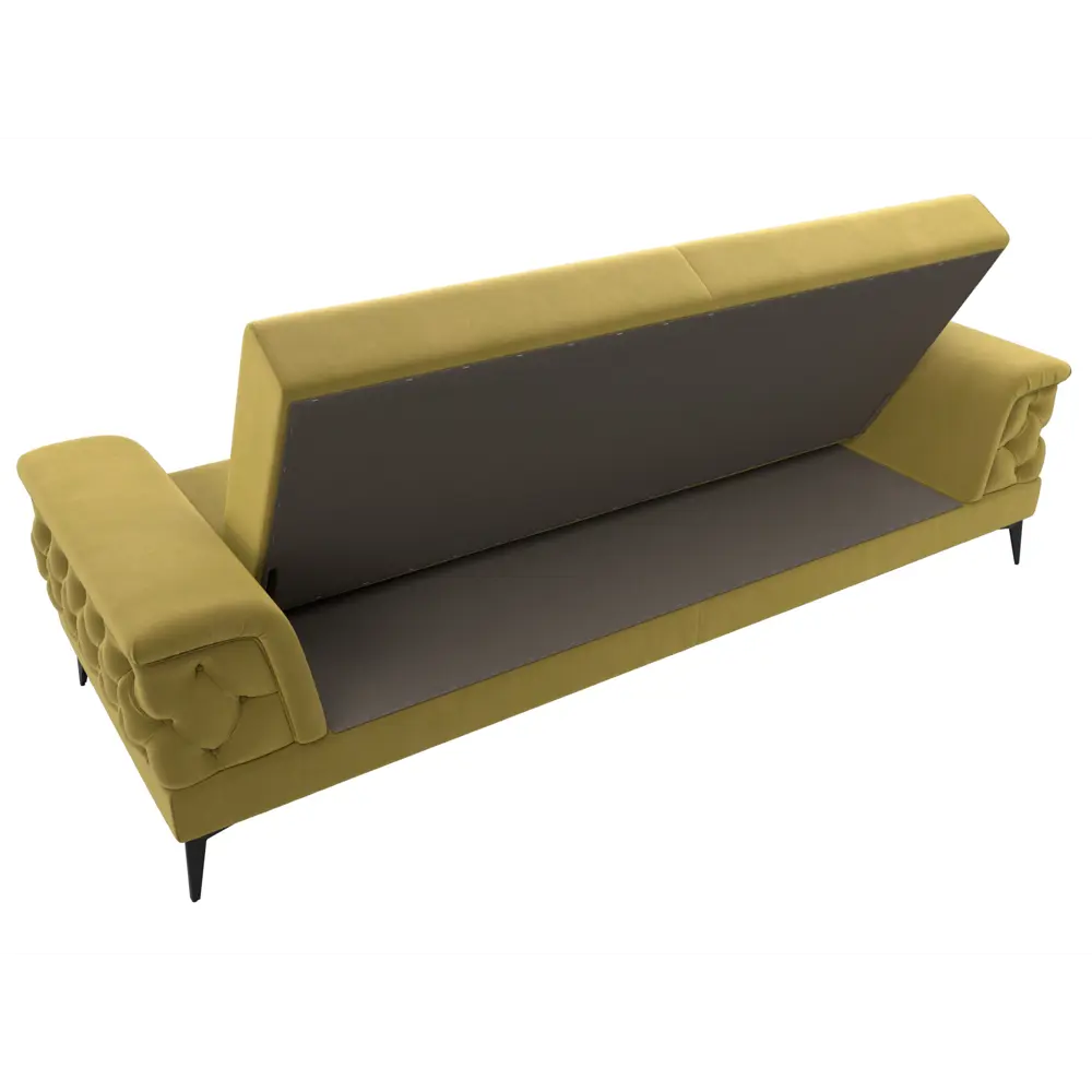 Фото 7 Диван раскладной Лига диванов 260x96x97 см вельвет цвет желтый Фото 7 Диван раскладной Лига диванов 260x96x97 см вельвет цвет желтый