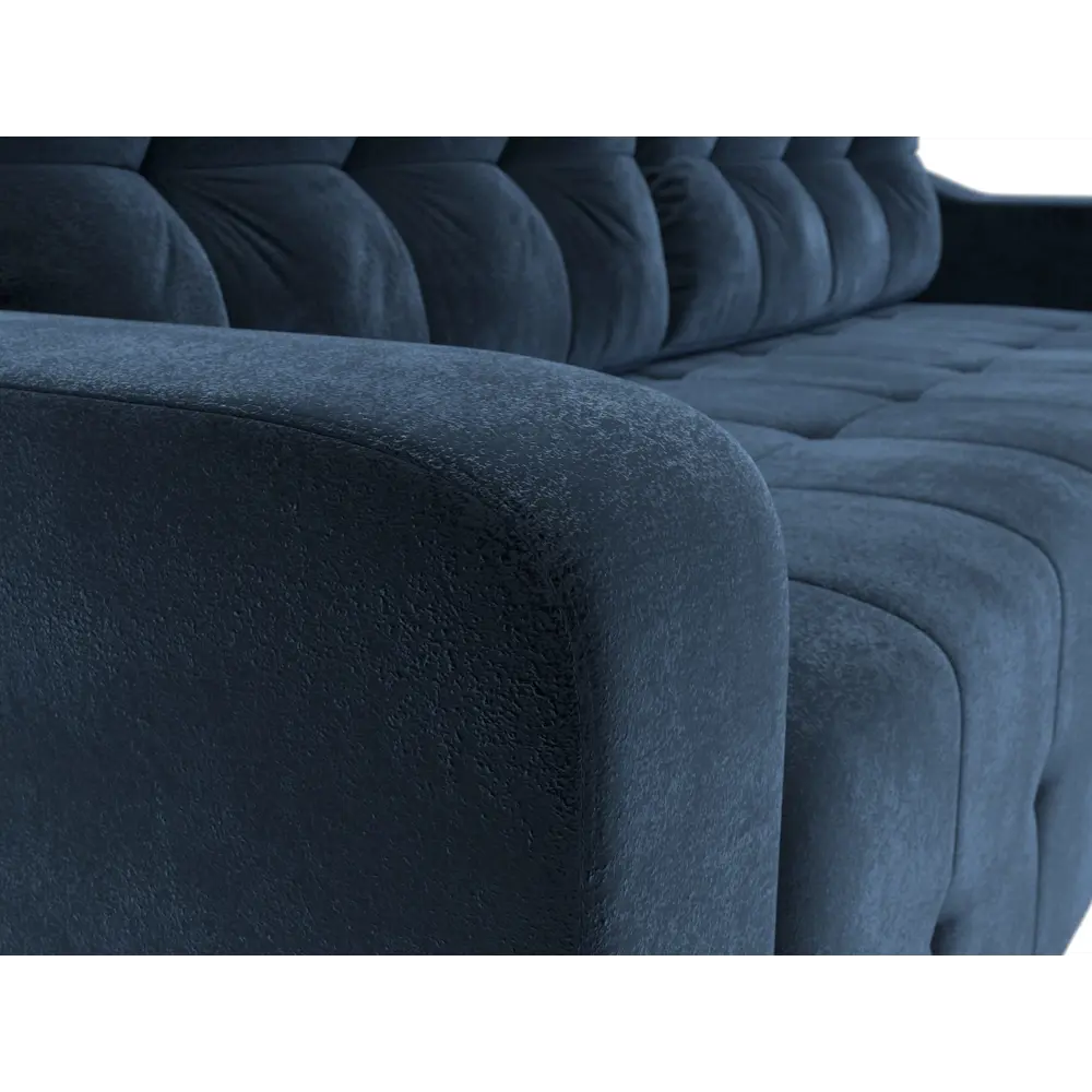 Фото 3 Диван раскладной Лига диванов 233x91x99 см велюр цвет tower 13 синий