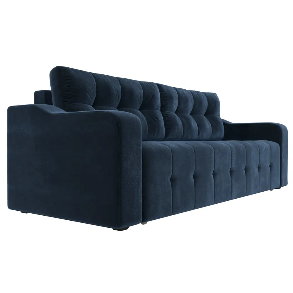 Фото 4 Диван раскладной Лига диванов 233x91x99 см велюр цвет tower 13 синий