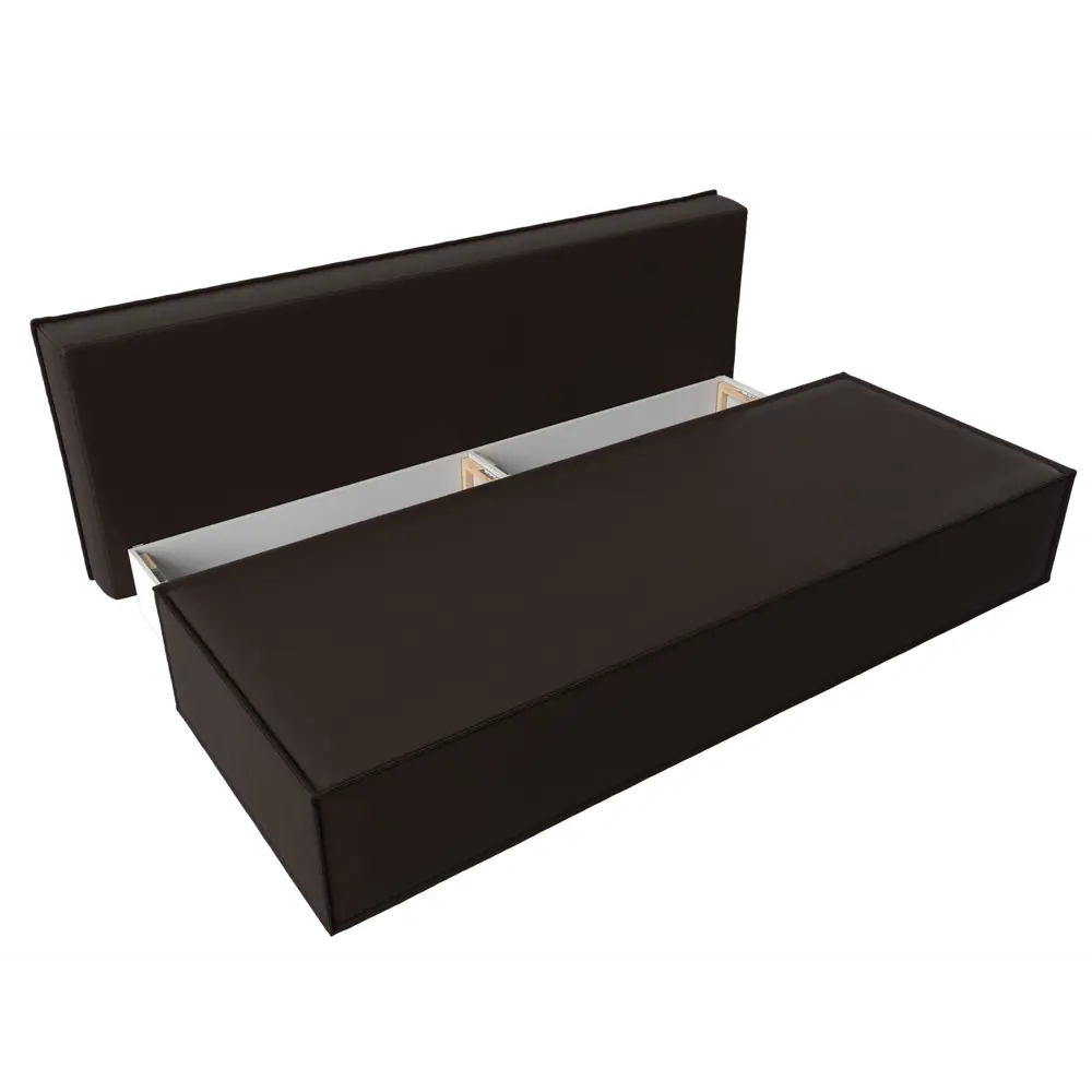 Фото 7 Диван раскладной Лига диванов 202x102x92 см эко-кожа цвет коричневый