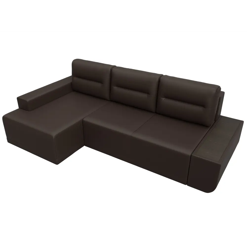 Фото 6 Диван раскладной Лига диванов 110765L_спб 249x90x154 см эко-кожа цвет коричневый