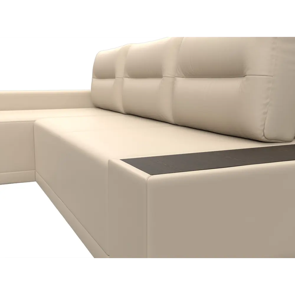 Фото 3 Диван раскладной Лига диванов 110763L_спб 249x90x154 см эко-кожа цвет бежевый Фото 3 Диван раскладной Лига диванов 110763L_спб 249x90x154 см эко-кожа цвет бежевый