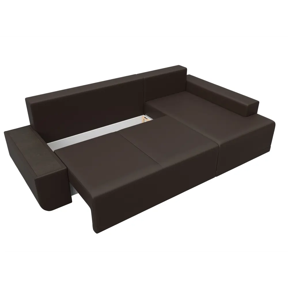 Фото 7 Диван раскладной Лига диванов 110765_спб 249x90x154 см эко-кожа цвет коричневый Фото 7 Диван раскладной Лига диванов 110765_спб 249x90x154 см эко-кожа цвет коричневый