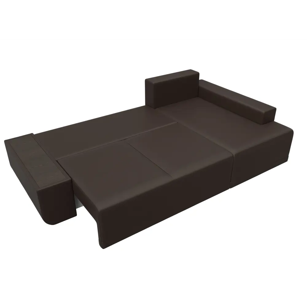 Фото 8 Диван раскладной Лига диванов 110765_спб 249x90x154 см эко-кожа цвет коричневый Фото 8 Диван раскладной Лига диванов 110765_спб 249x90x154 см эко-кожа цвет коричневый